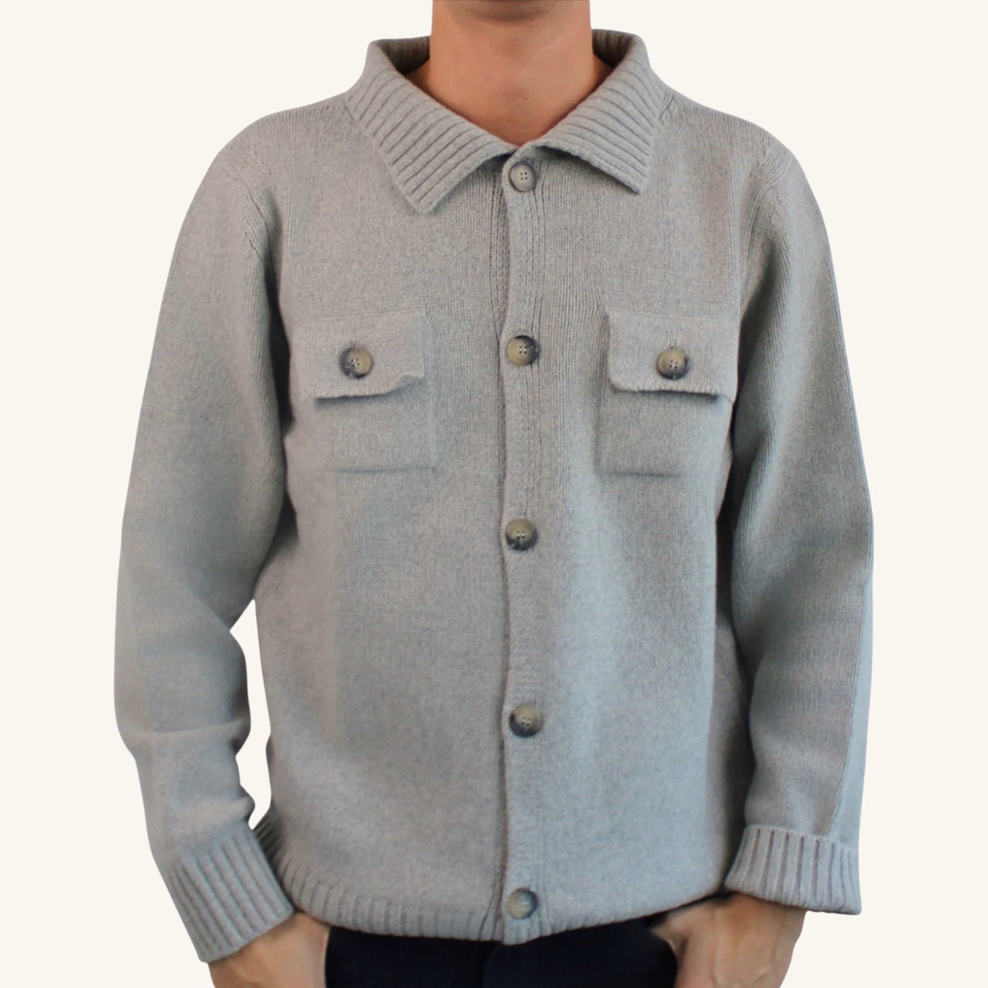 Cashmere button-down cardigan