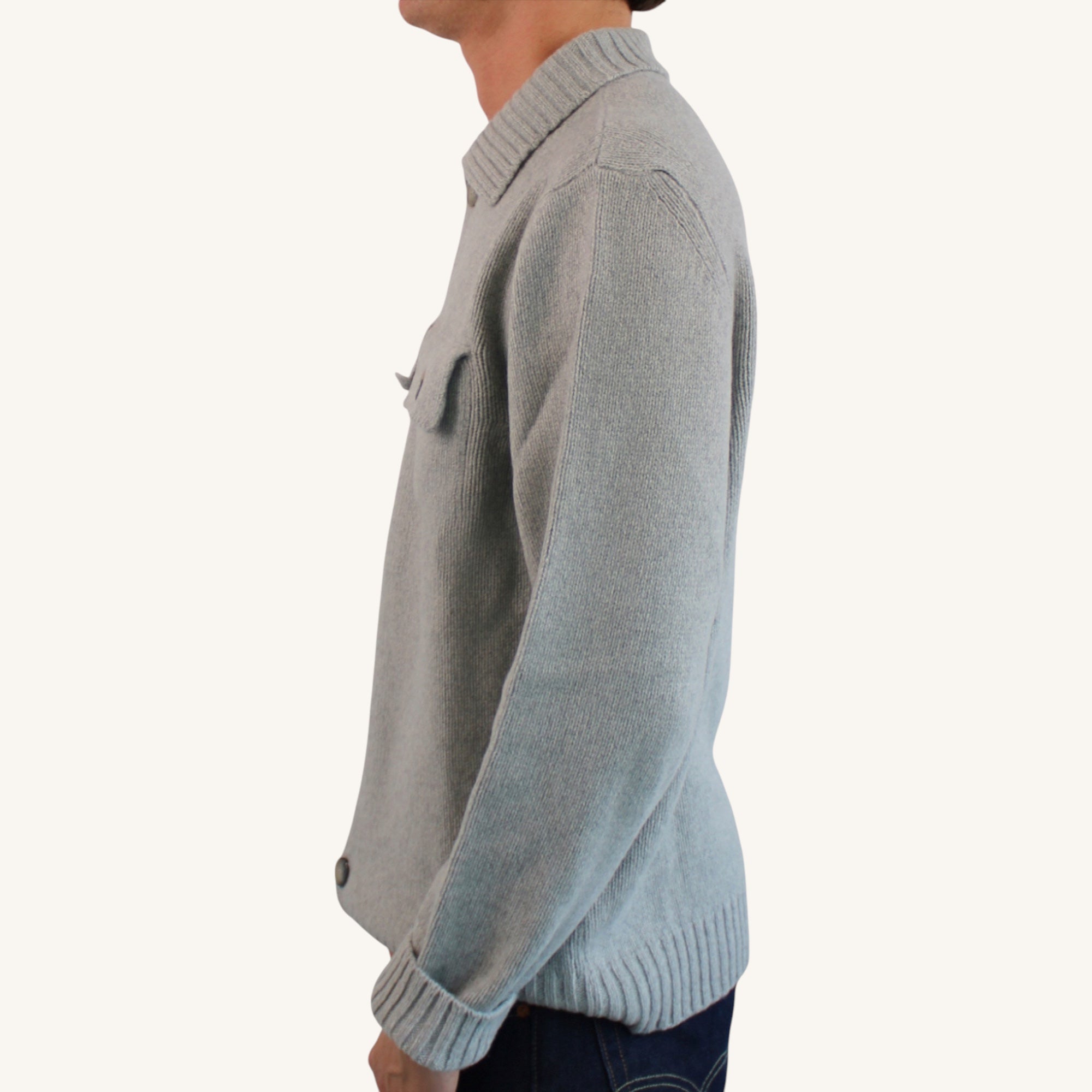 Cashmere button-down cardigan