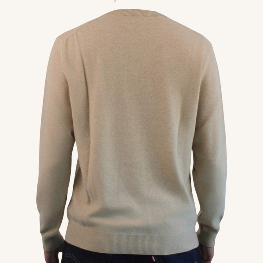 Maglione con scollo a v in cashmere