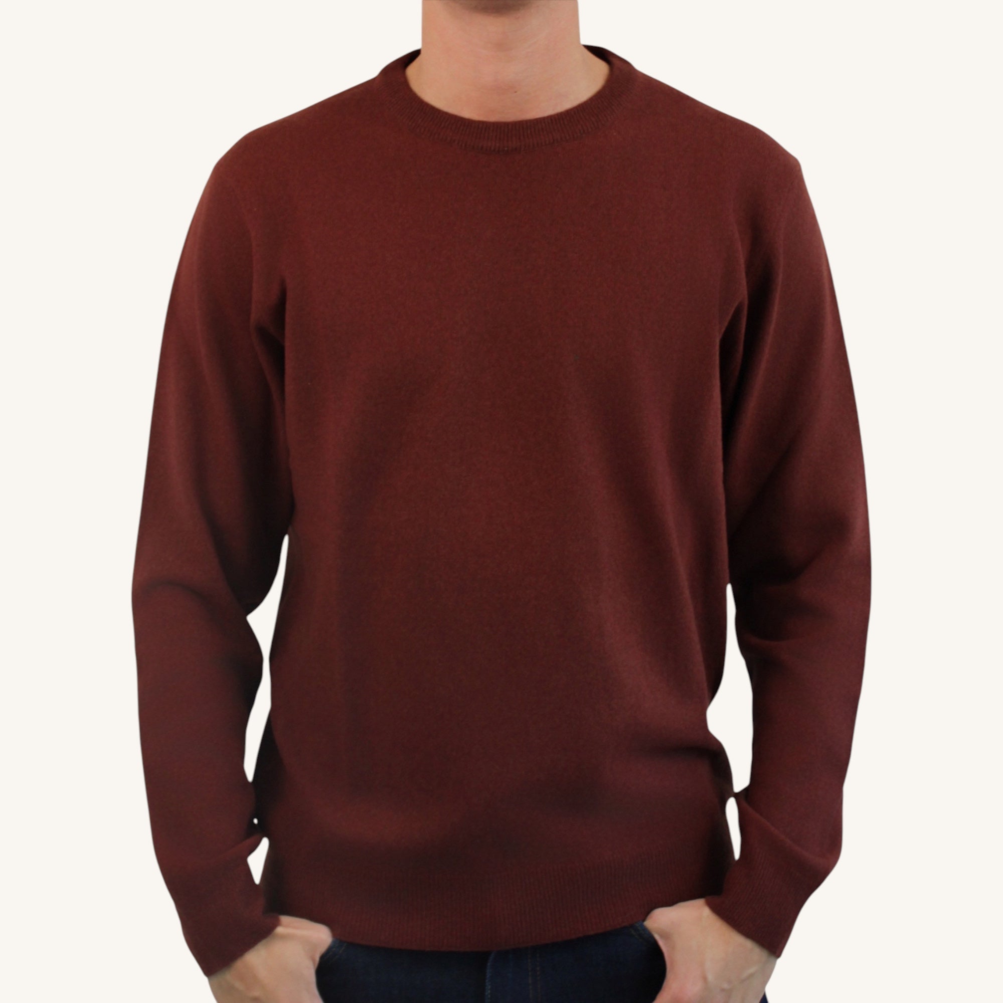 Cashmere crew neck sweater