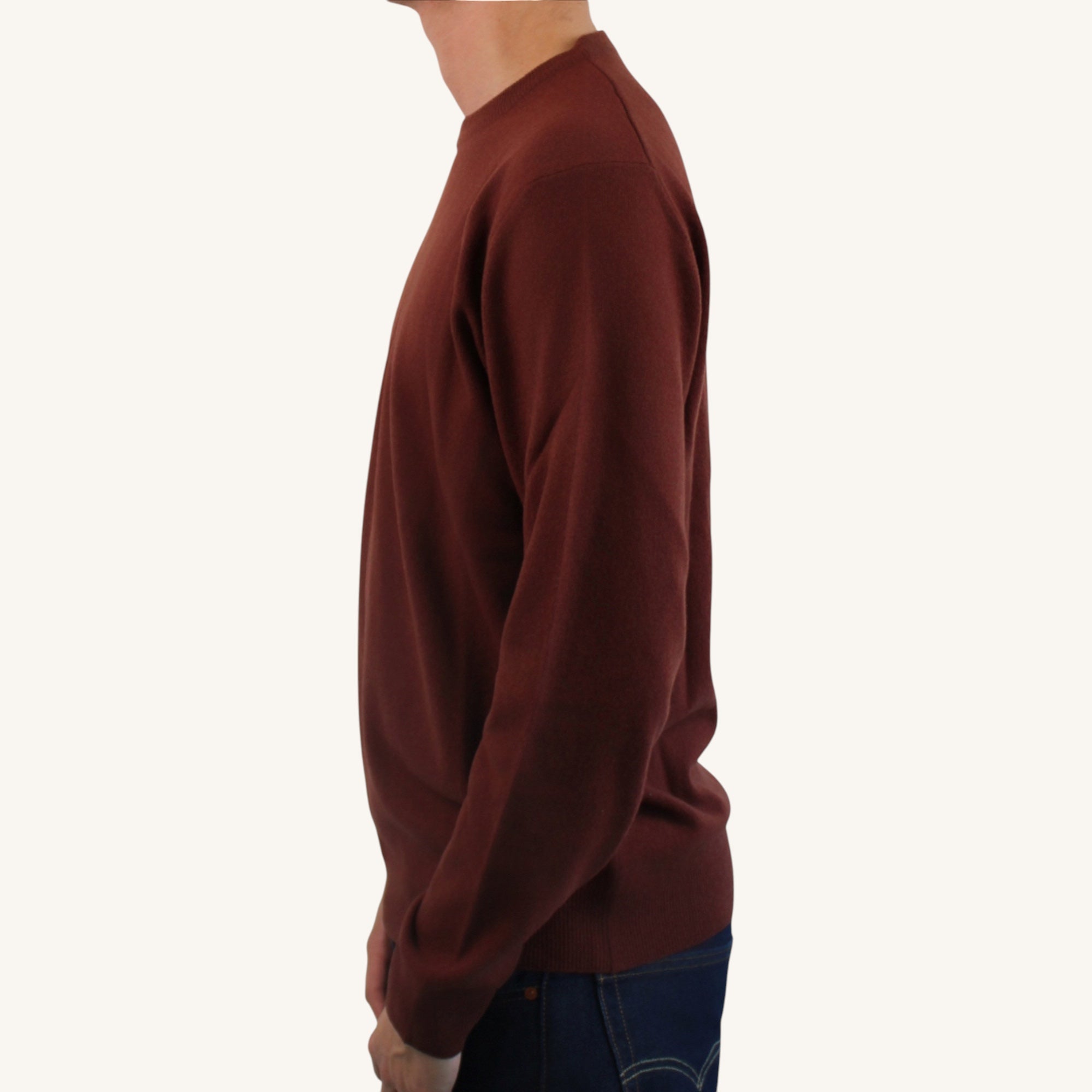 Cashmere crew neck sweater