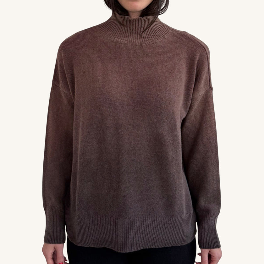 Maglione collo alto degrade