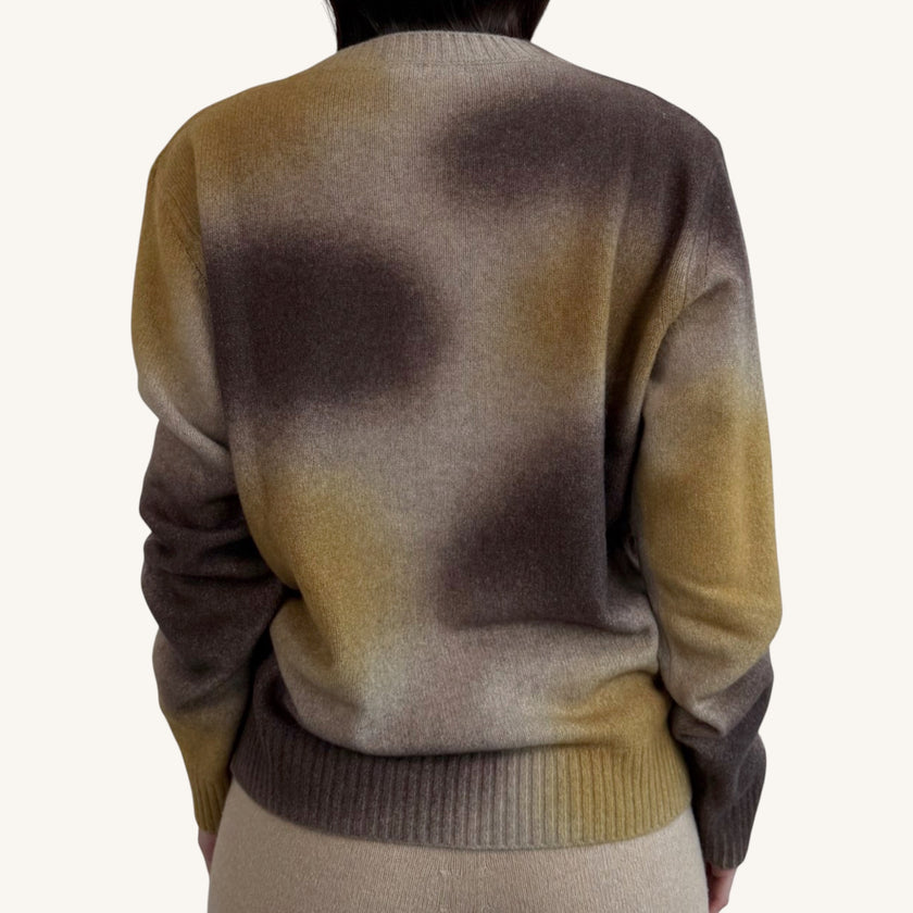 Maglione paricollo fantasia