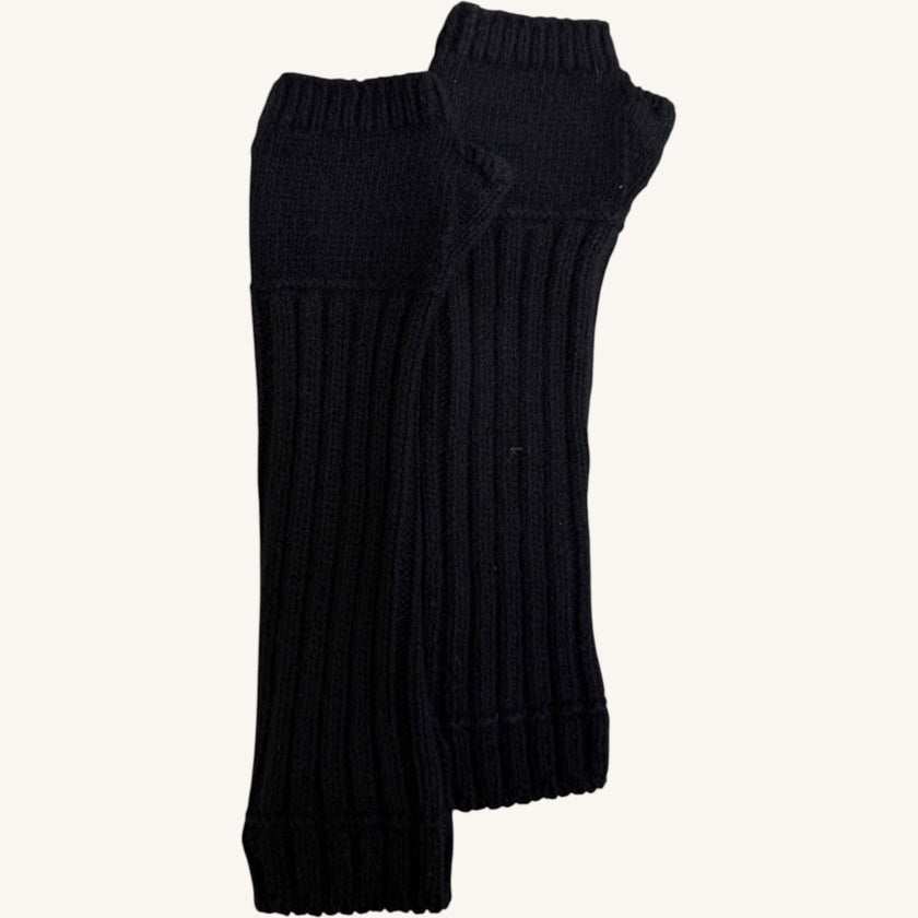 manicotto a coste in cashmere