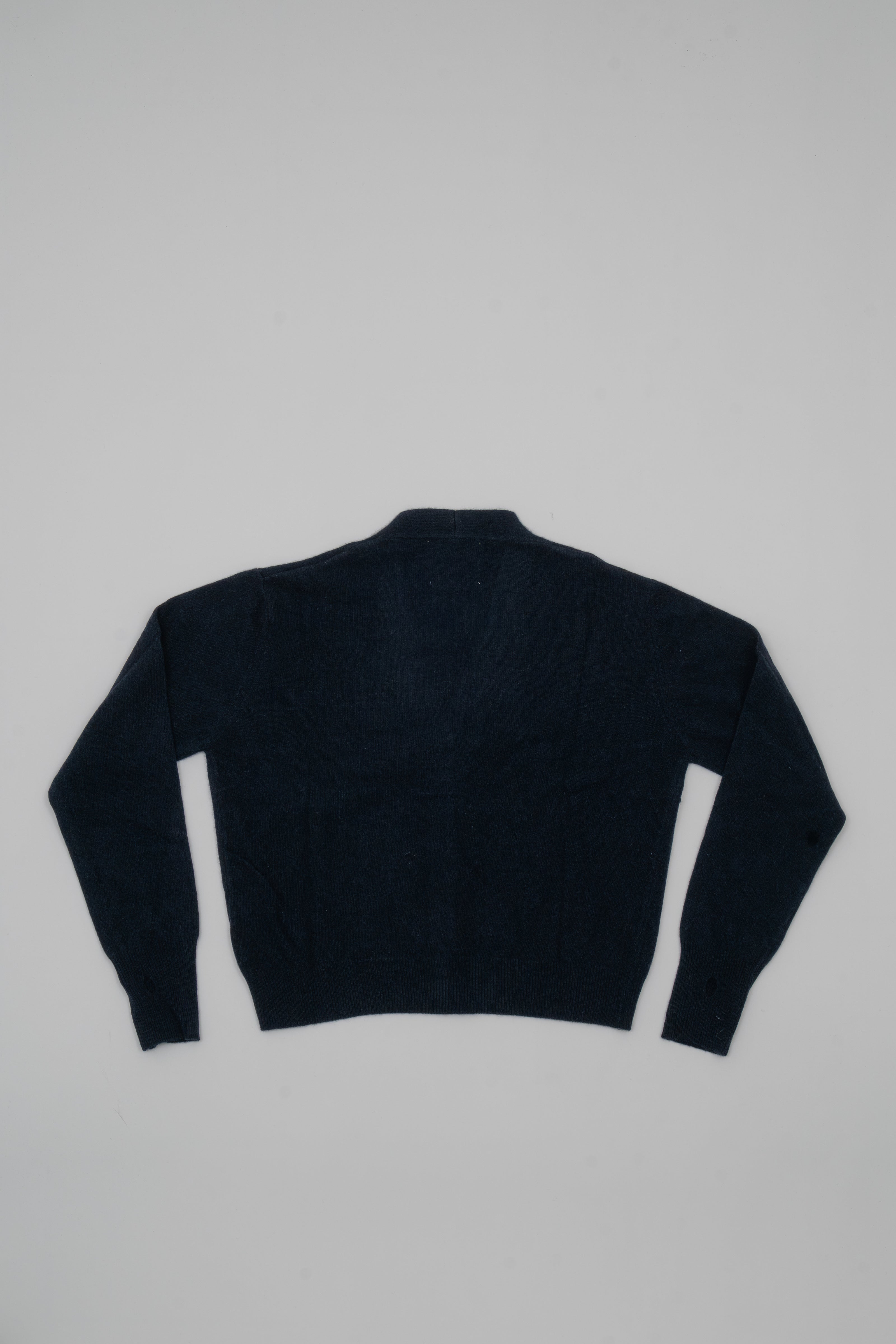 Mock neck twinset cardigan