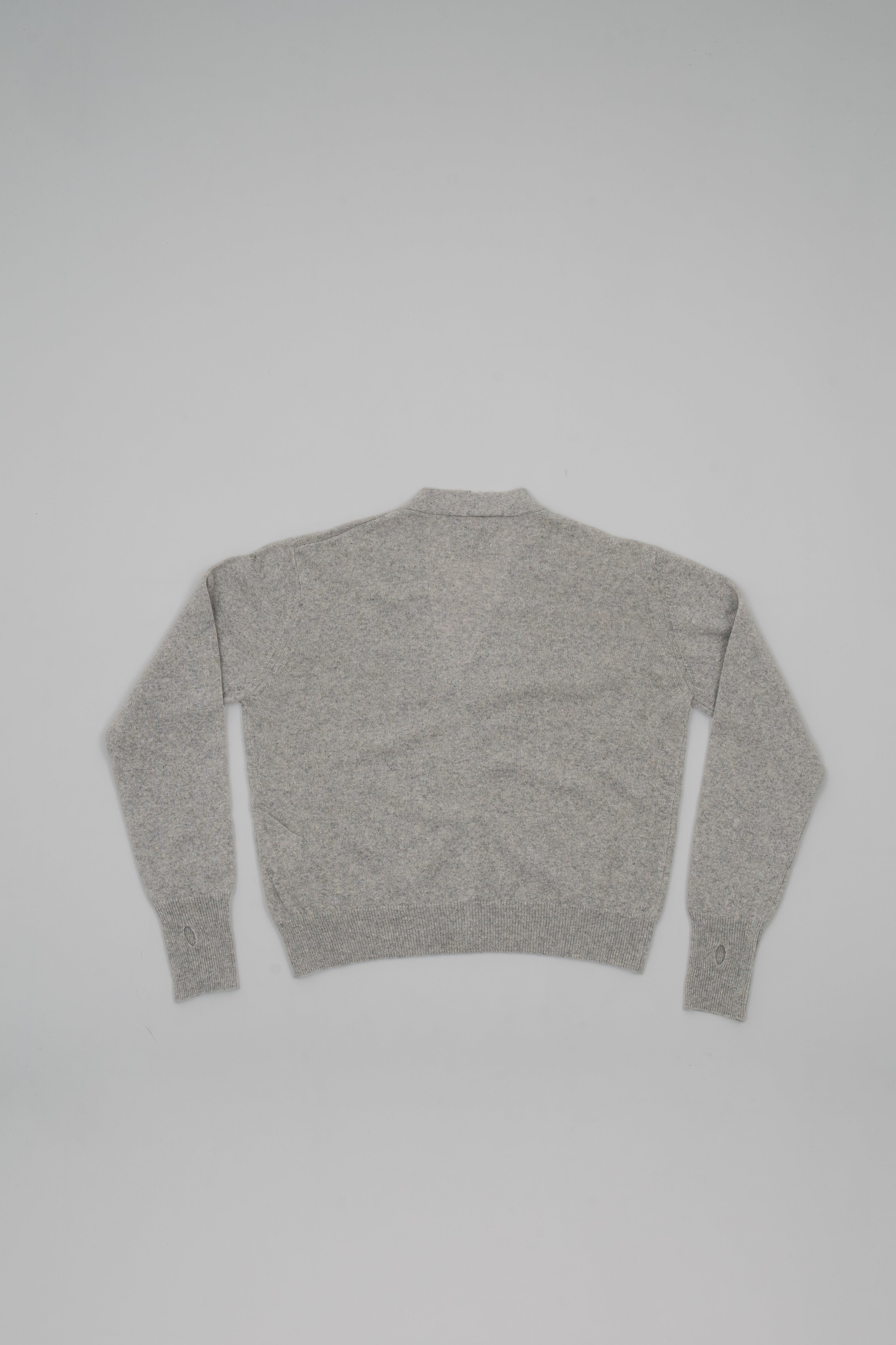 Mock neck twinset cardigan
