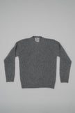 Cashmere crew neck with buttons