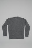 Cashmere crew neck with buttons