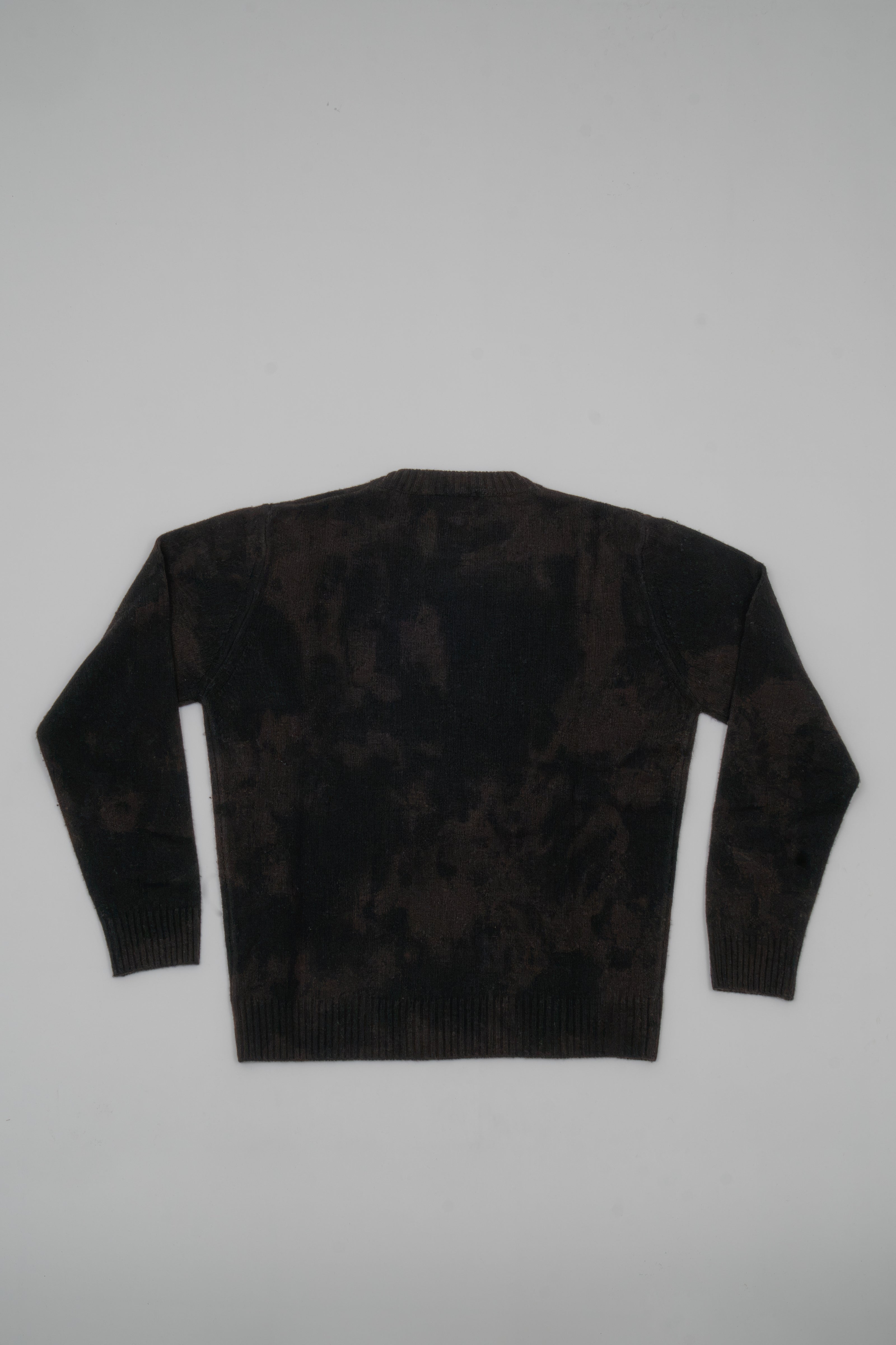 Handmade patterned cashmere sweater