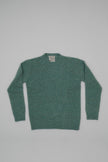 Cashmere crew neck with buttons
