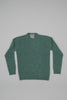 Cashmere crew neck with buttons