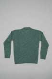 Cashmere crew neck with buttons