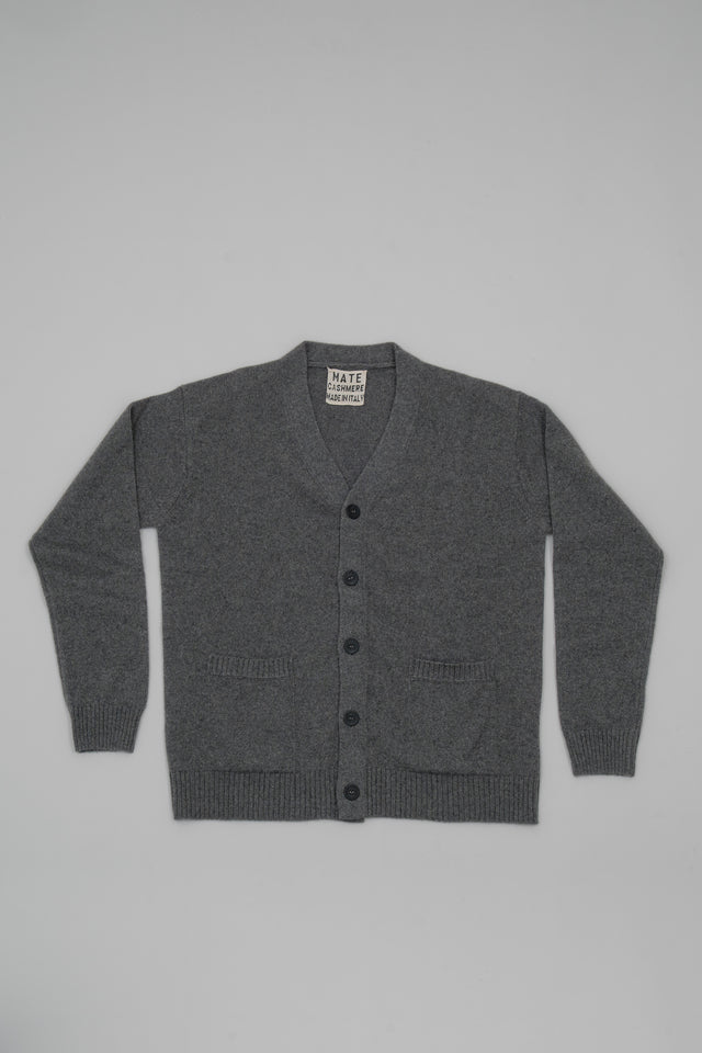 Cardigan con tasca in cashmere