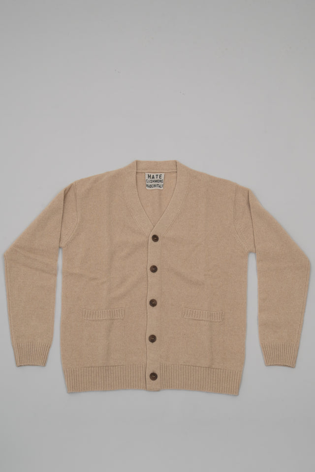 Cardigan con tasca in cashmere