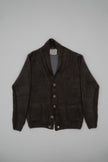 Cardigan con bottoni spray in cashmere