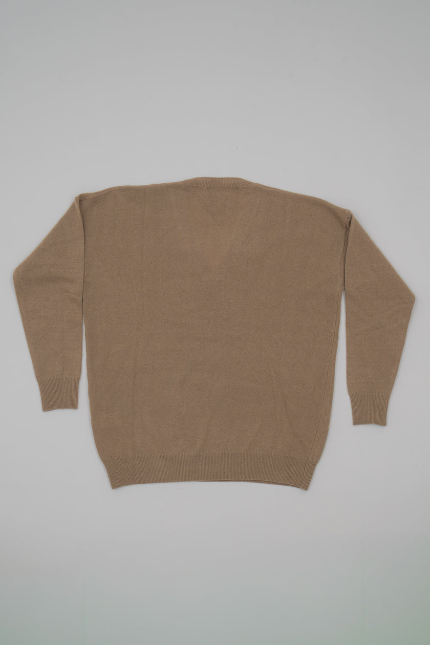 Maglione in cashmere scollo a V over