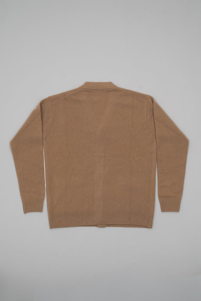 Cardigan con tasca in cashmere
