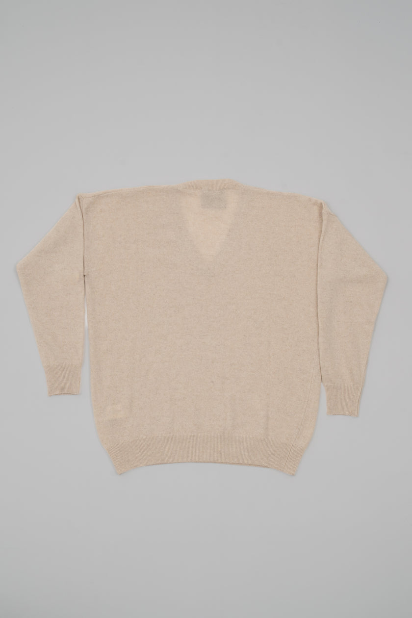 Maglione in cashmere scollo a V over