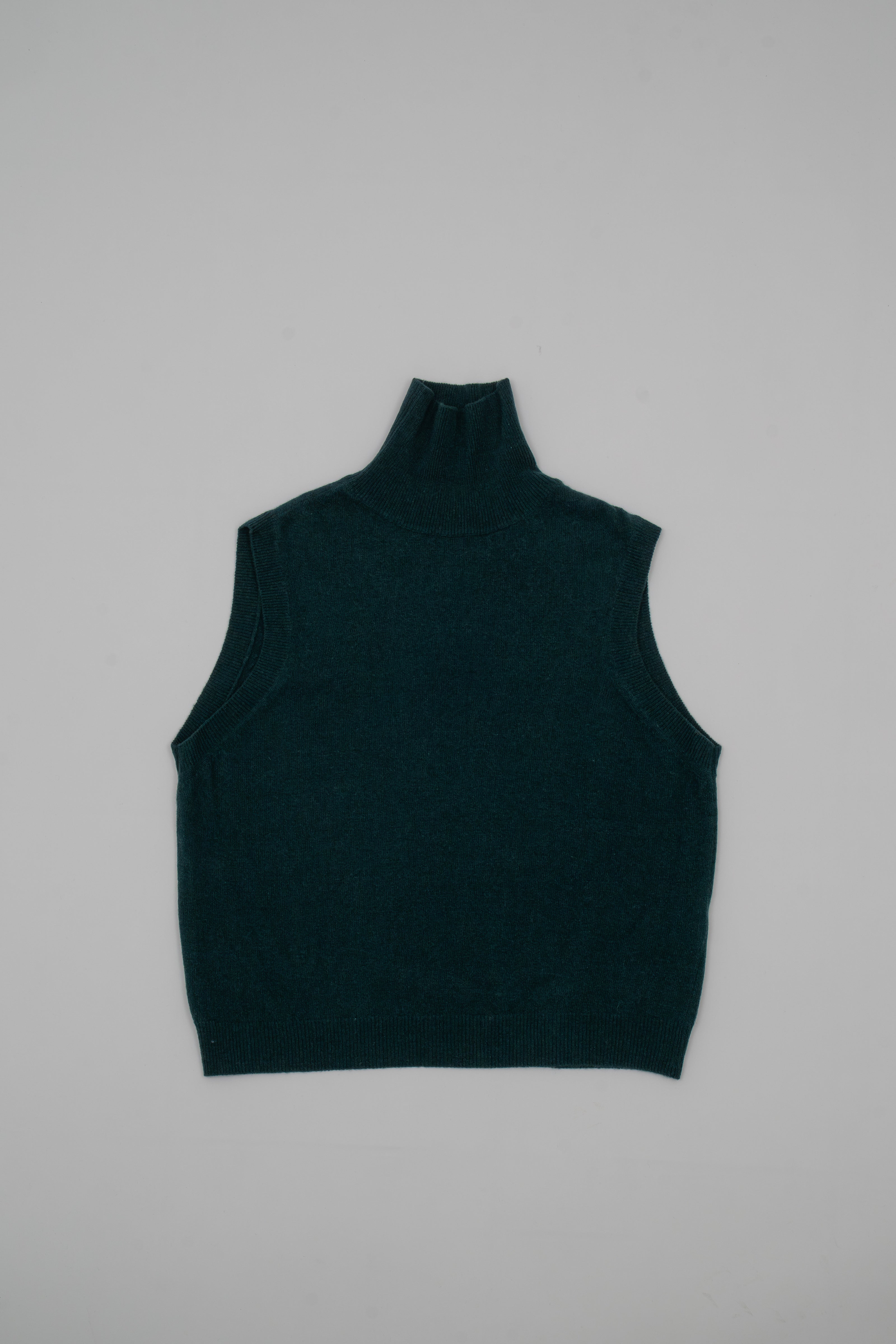 Sleeveless mock neck