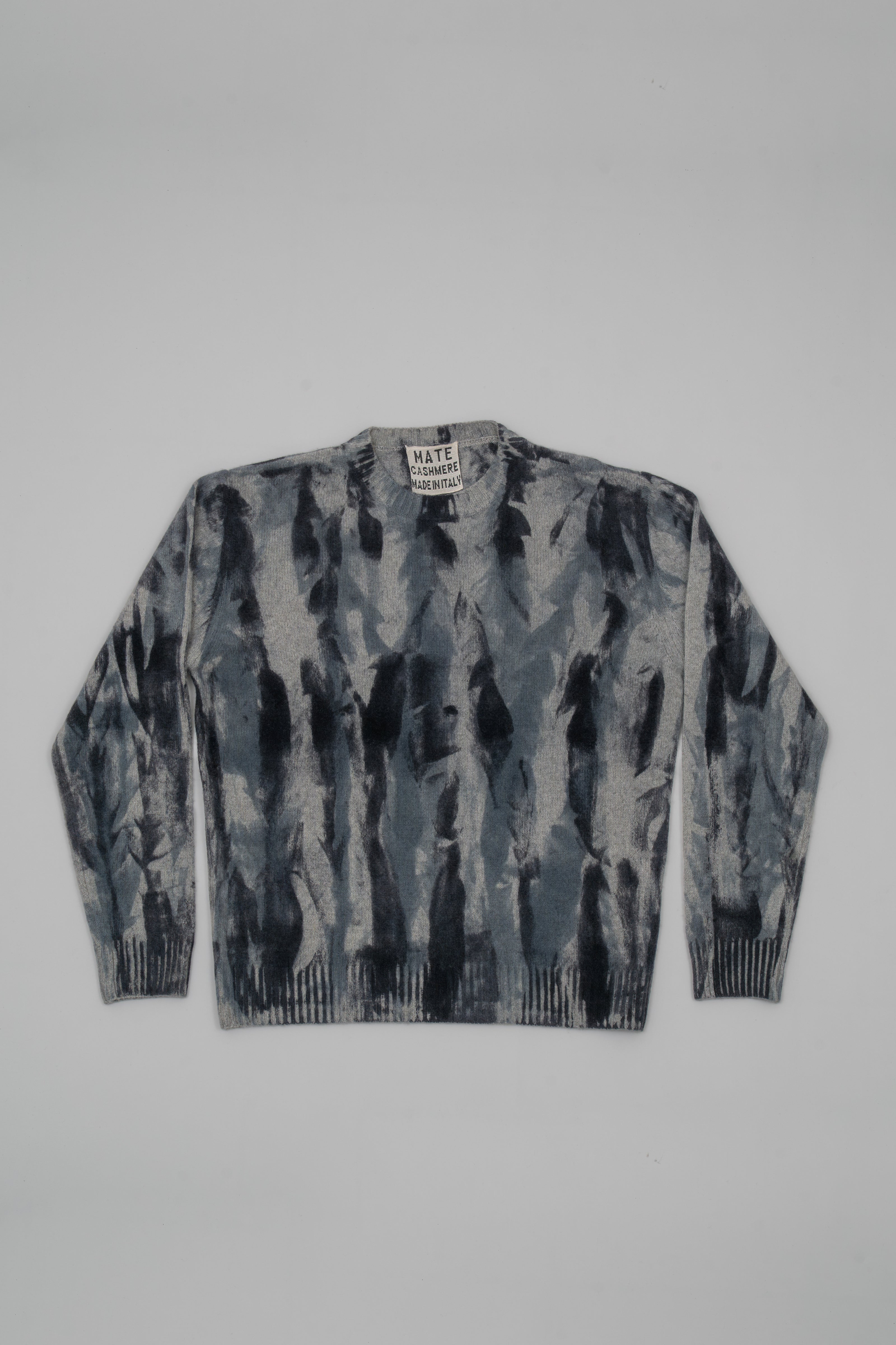 Handmade patterned cashmere sweater