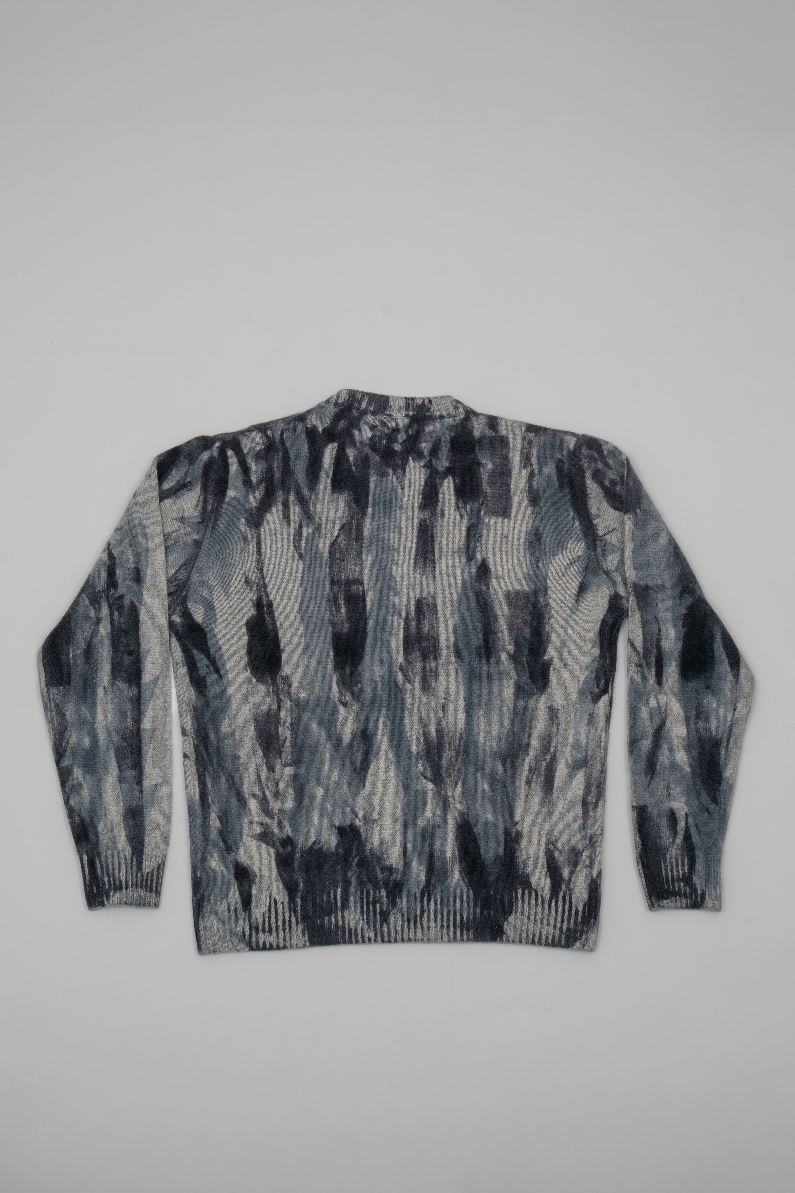 Handmade patterned cashmere sweater