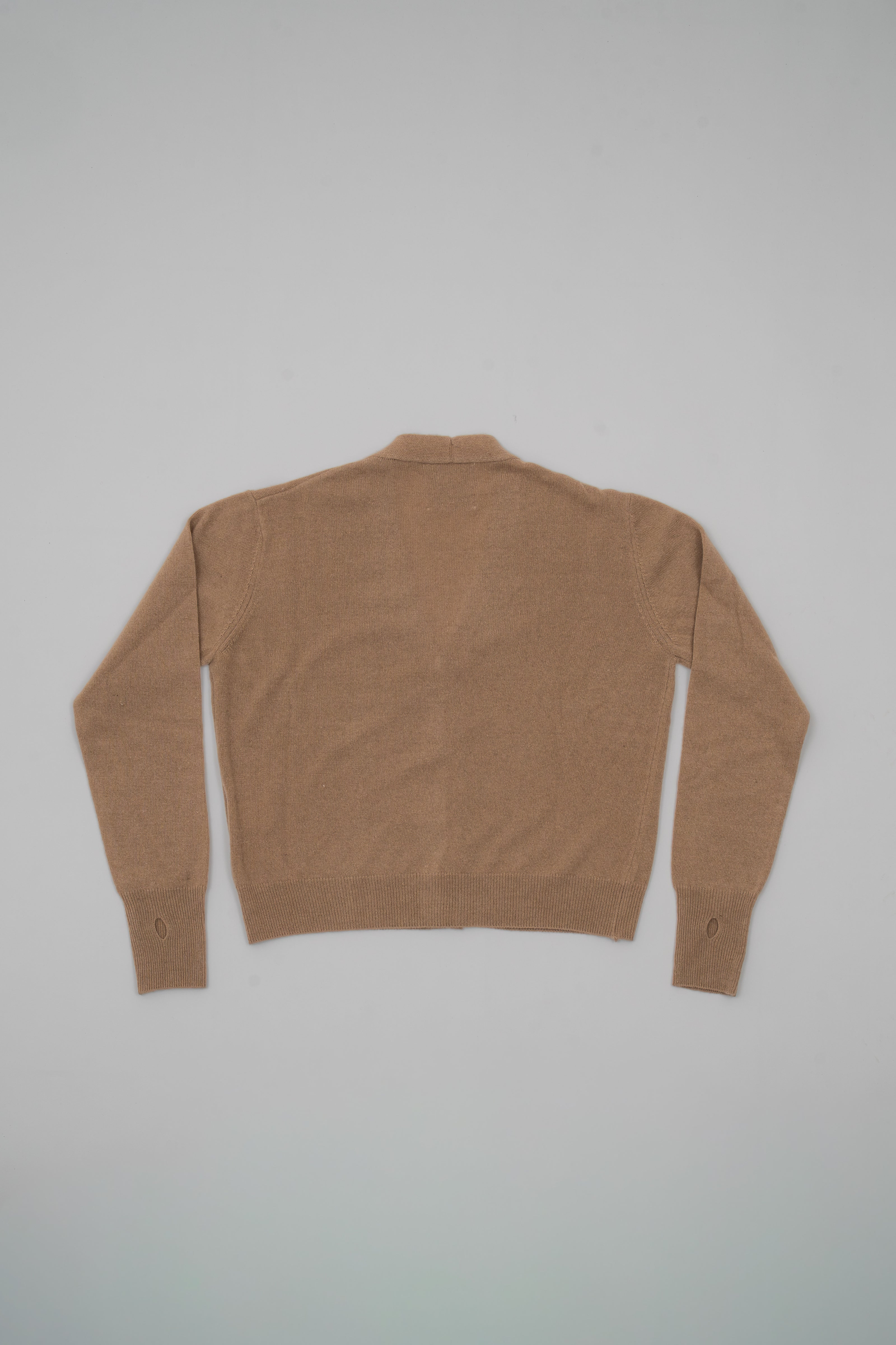 Mock neck twinset cardigan