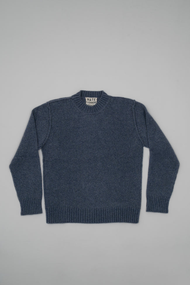 Cashmere sweater with exposed stitching