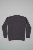 Cashmere crew neck with buttons