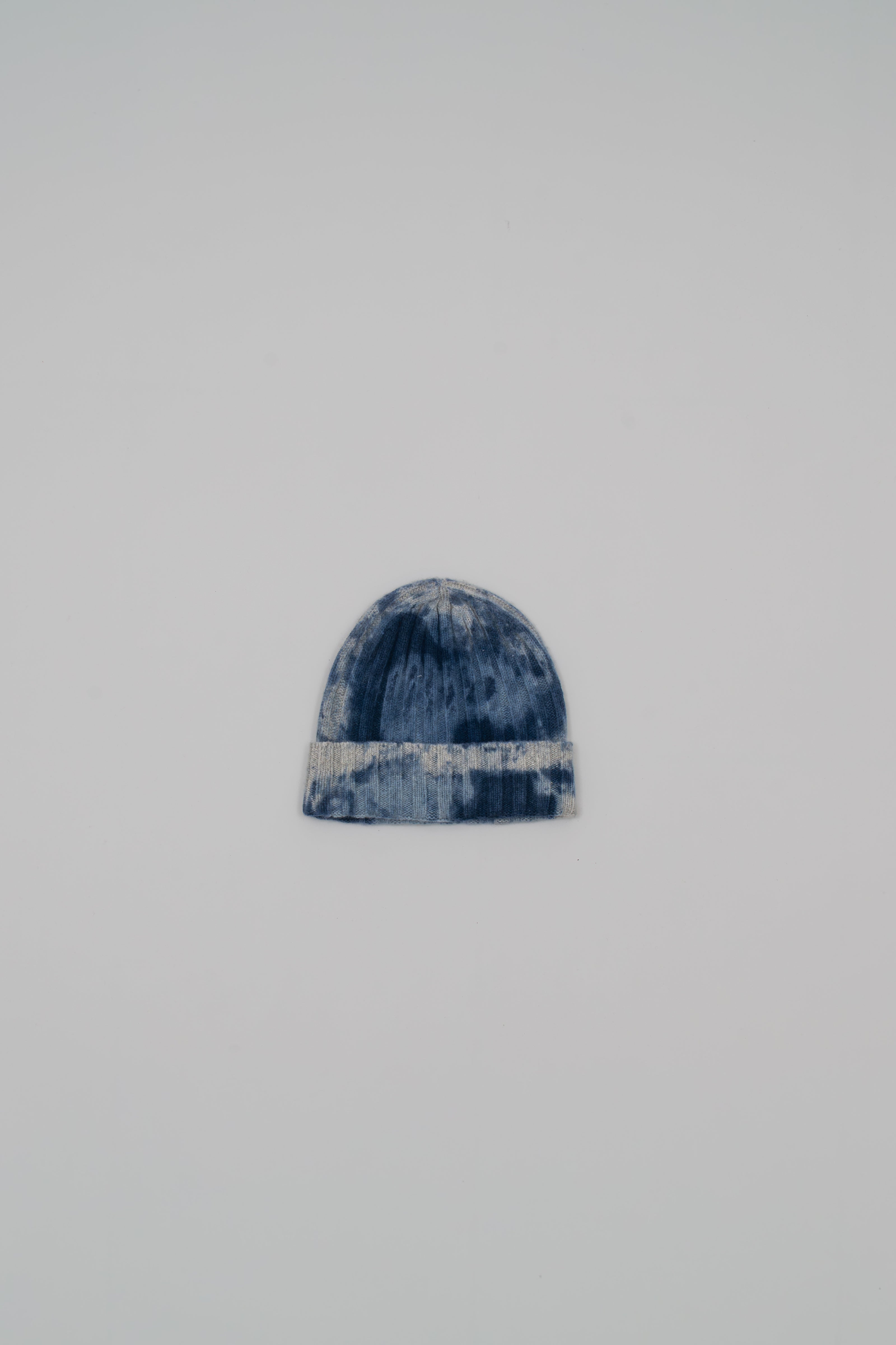 Tie-dye cashmere hat