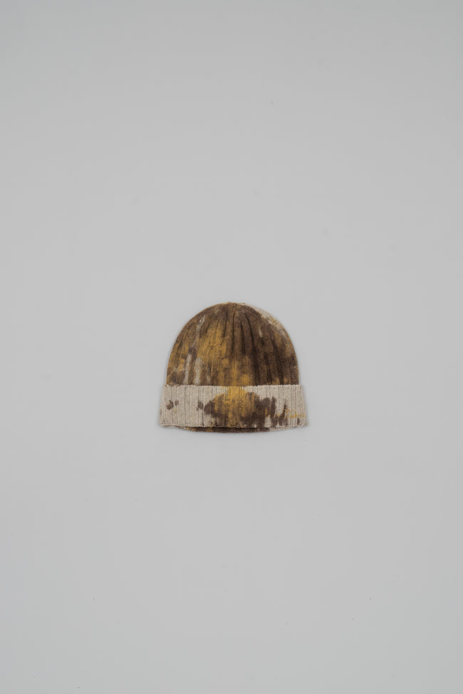 Cappello in cashmere tie dye