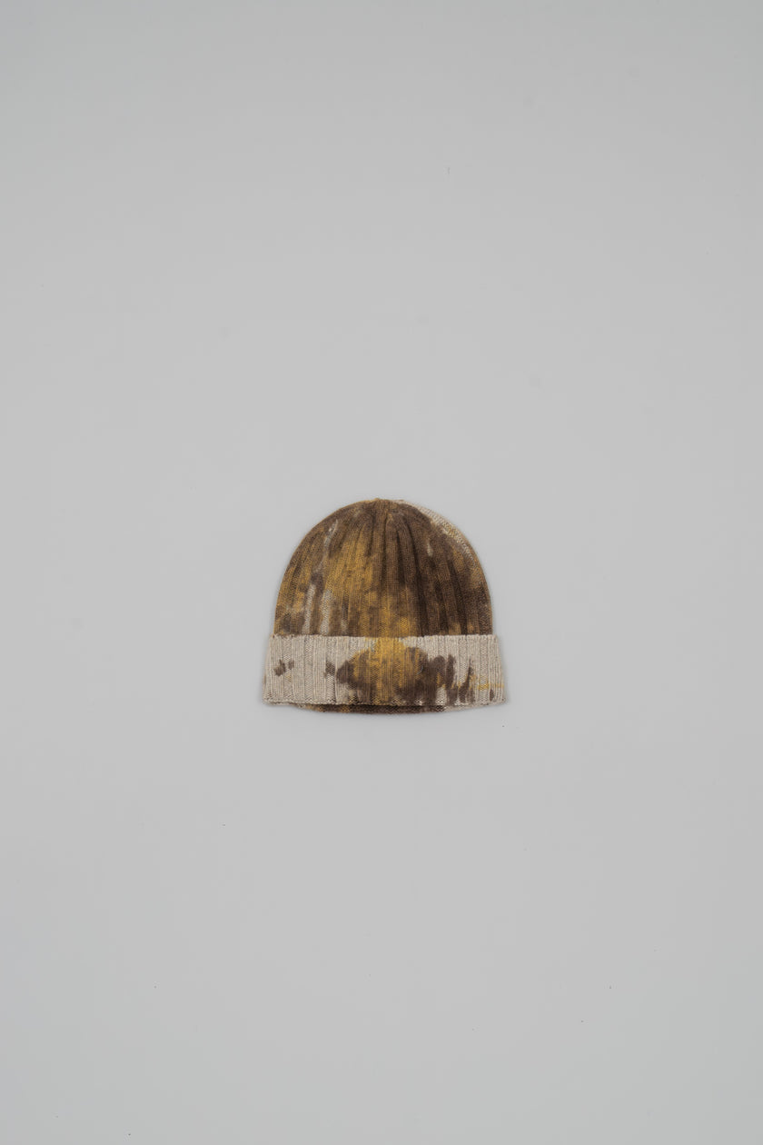 Cappello in cashmere tie dye