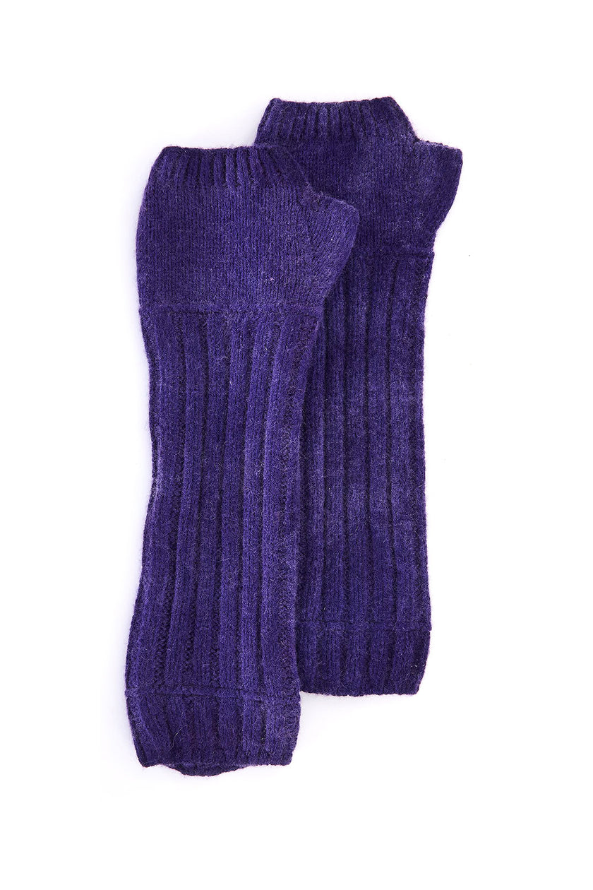 manicotto a coste in cashmere