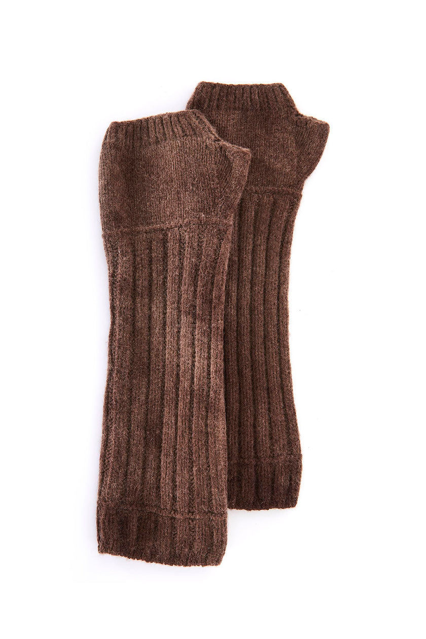 manicotto a coste in cashmere