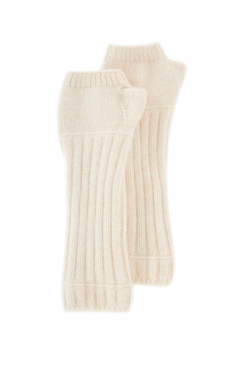 manicotto a coste in cashmere