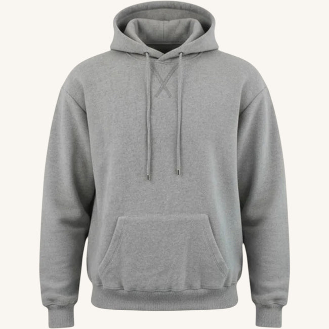 Felpa con cappuccio in tessuto cashmere cotone