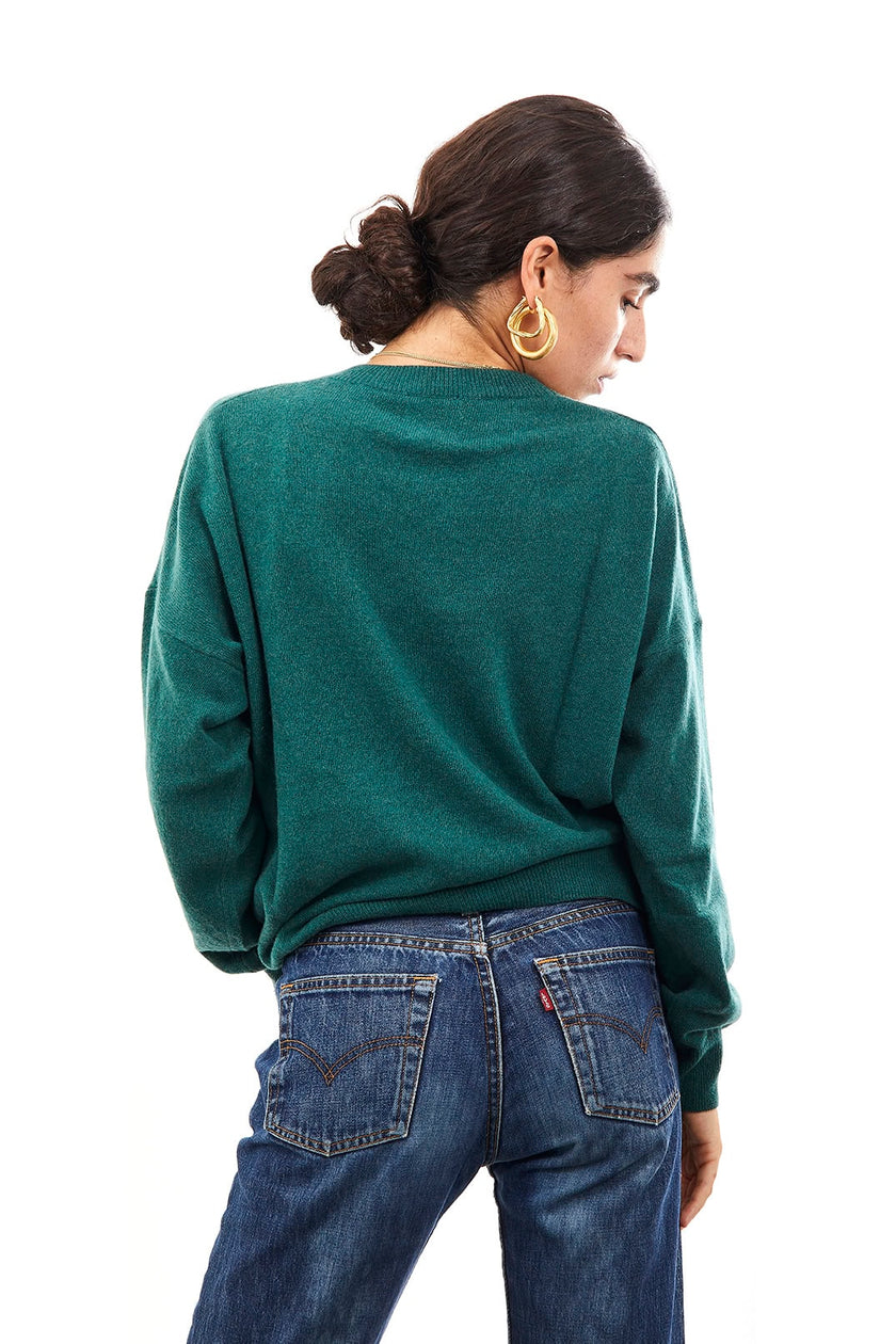 Paricollo Verde Mate Cashmere 2