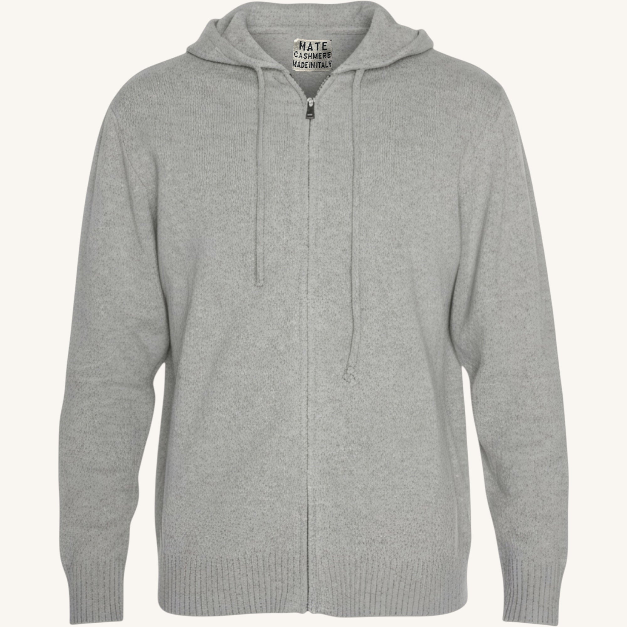 Cashmere full-zip hooded sweater