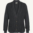 Cardigan con bottoni spray in cashmere