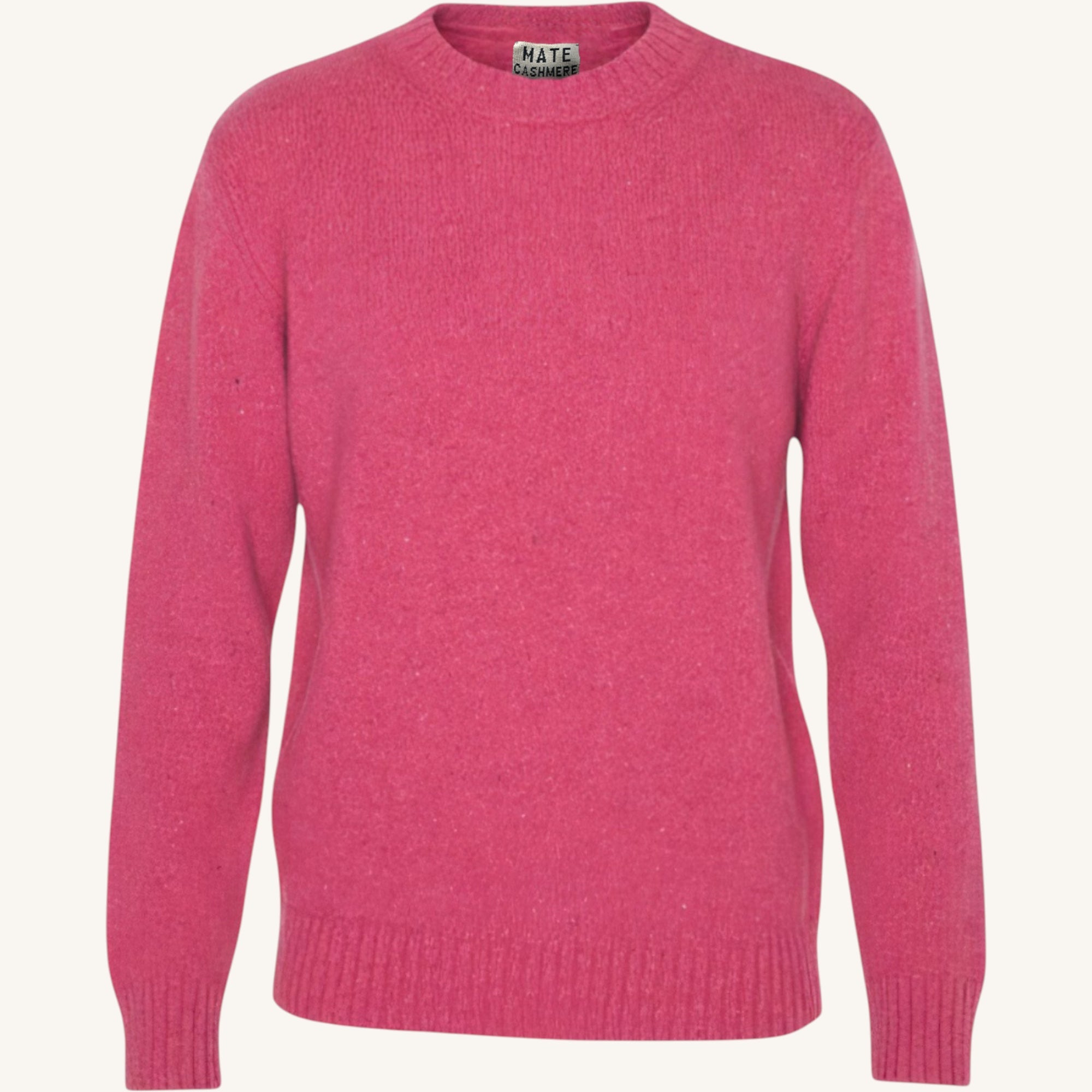 Men's melange cashmere crew neck
