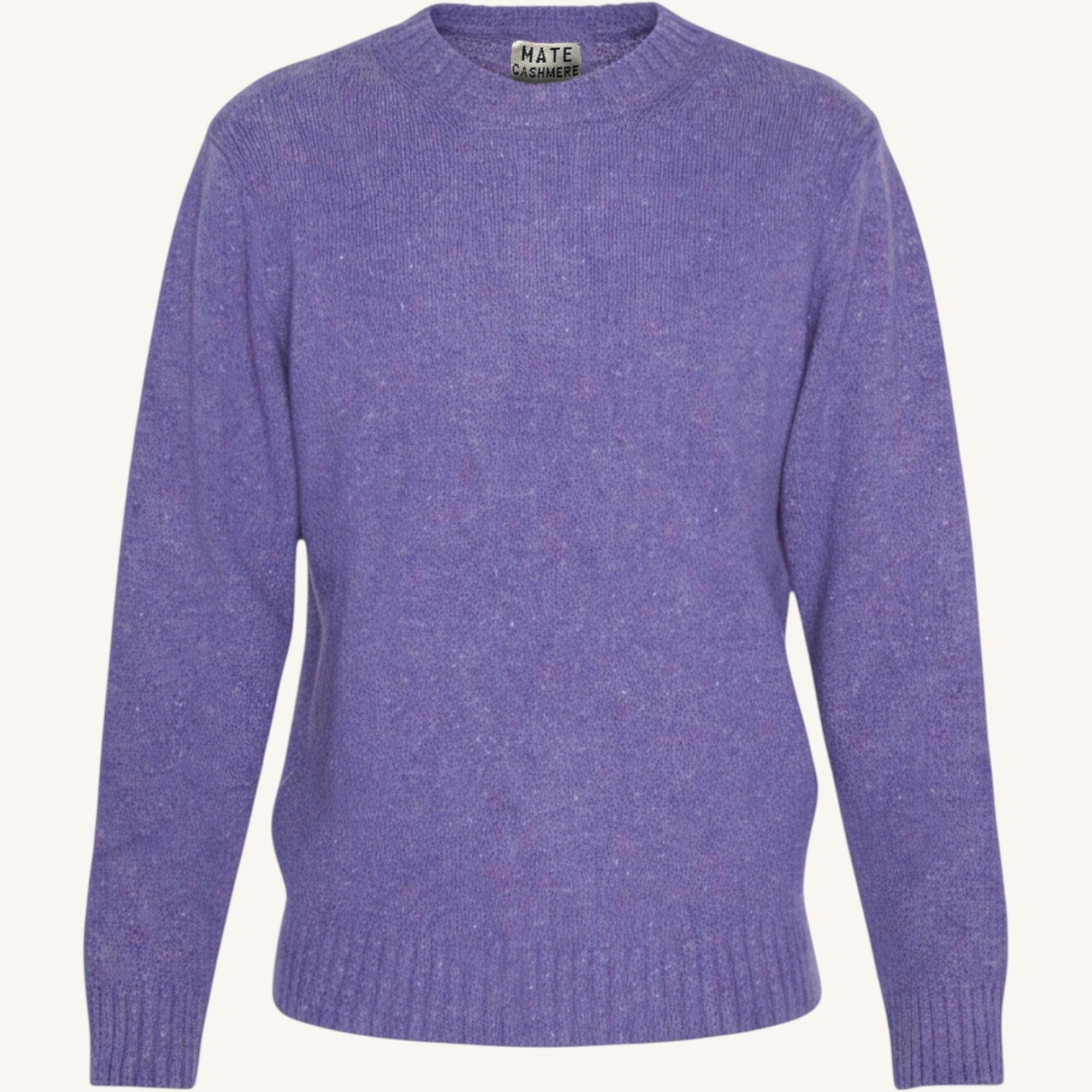 Men's melange cashmere crew neck