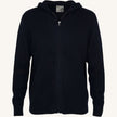 Maglione Full Zip con cappuccio in cashmere