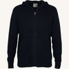 Maglione Full Zip con cappuccio in cashmere
