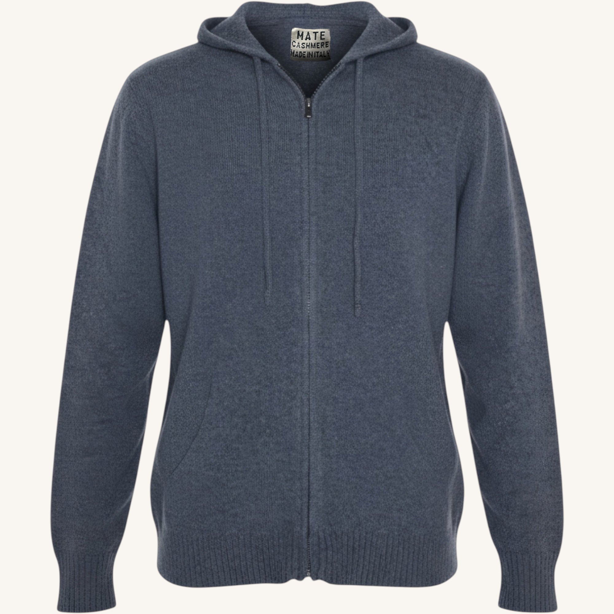 Cashmere full-zip hooded sweater