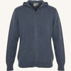 Maglione Full Zip con cappuccio in cashmere