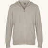 Maglione Full Zip con cappuccio in cashmere