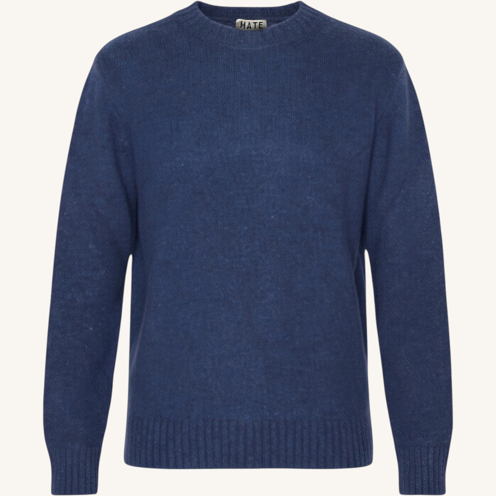 Men's melange cashmere crew neck