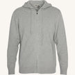 Maglione Full Zip con cappuccio in cashmere