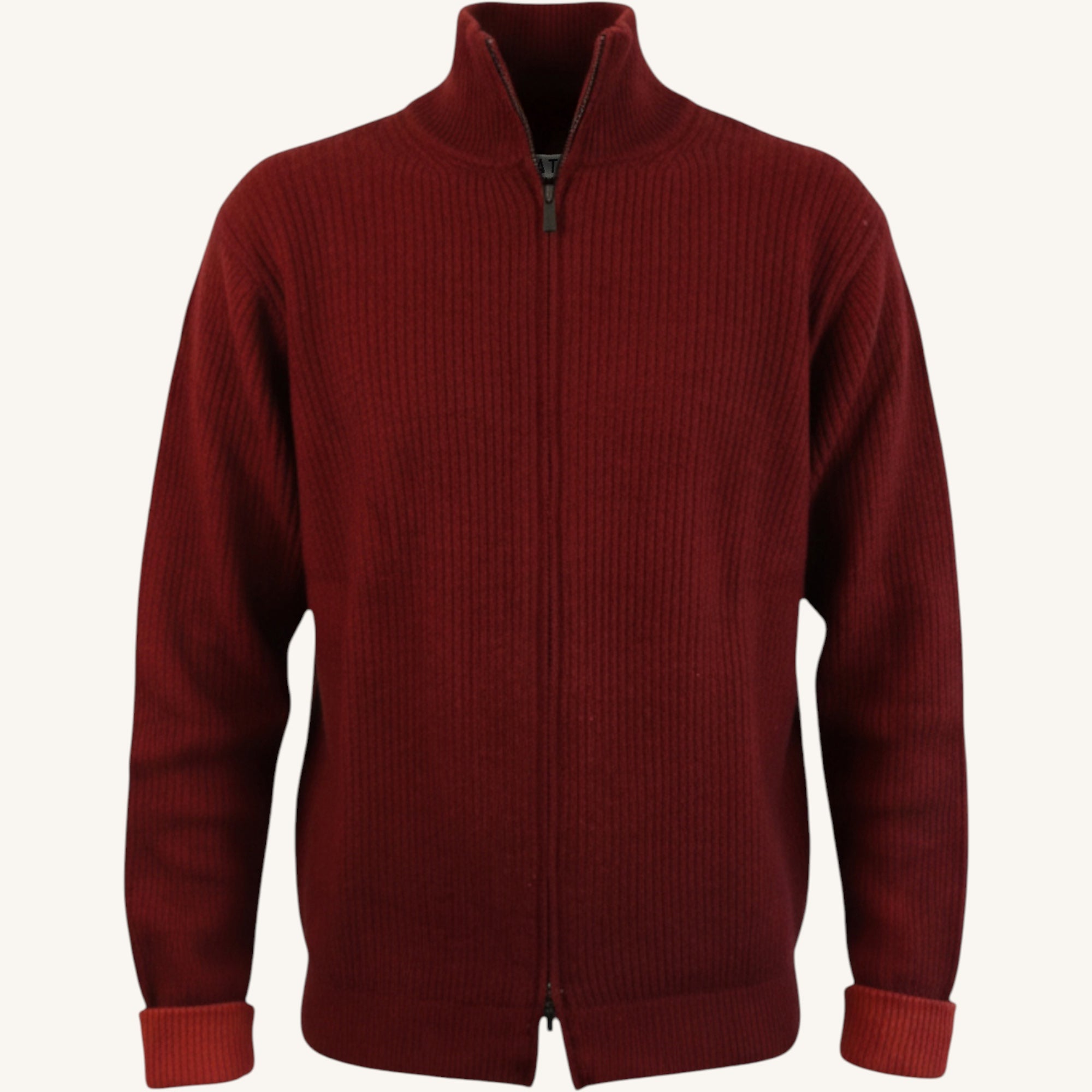 Tie-dye cashmere full-zip sweater
