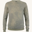Maglione girocollo in cashmere lino - tie dye fatto a mano