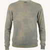 Maglione girocollo in cashmere lino - tie dye fatto a mano